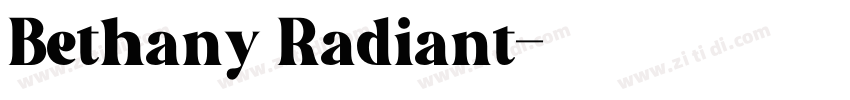 Bethany Radiant字体转换